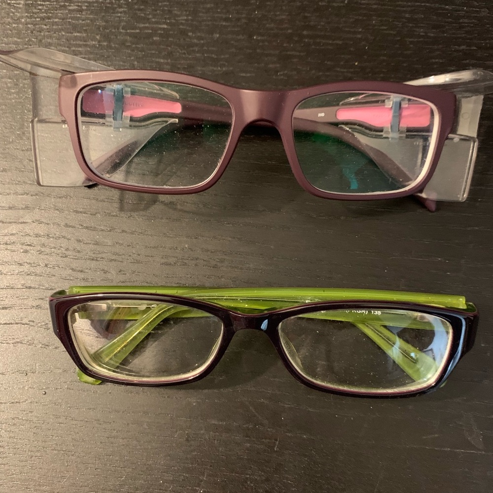 Women glasses- purple and green